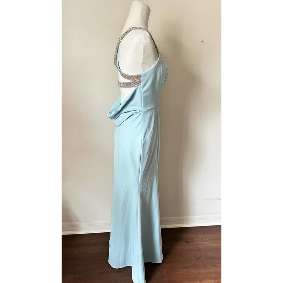 Crystal Crossed Straps Dress with Cowl Back Betsy and Adam NWT - Picture 5 of 15